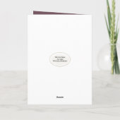 ケーキ白熱［赤熱］光を放つに誕生日のキャンドル カード (裏面)