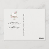 ケーキ結婚の日付おもしろいの変更が延期 ポストカード (裏面)