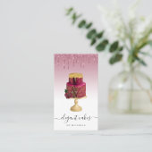 ケーキ結婚グリッタードリップブルゴーニュベーカリー 名刺 (スタンド正面)