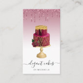 ケーキ結婚グリッタードリップブルゴーニュベーカリー 名刺 (正面)