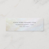 ケーキ結婚デザイナーベーカリー スキニー名刺 (裏面)