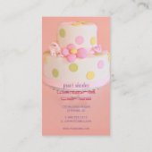 ケーキ結婚パティシエ 名刺 (裏面)