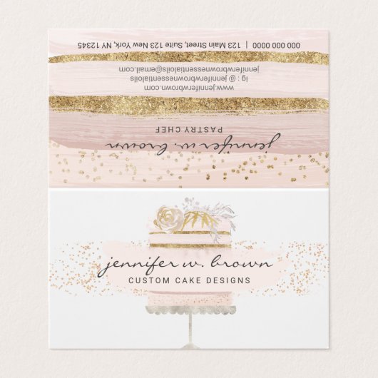 ケーキ結婚パン屋 名刺 (外部フラット)