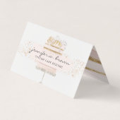 ケーキ結婚パン屋 名刺 (正面)