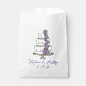 ケーキ結婚ブライダルシャワー記念日 フェイバーバッグ (正面)