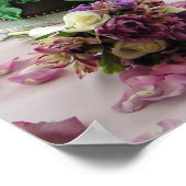 ケーキ結婚プリント。 ポスター (角)