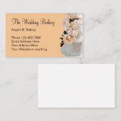 ケーキ結婚ベーカリーテーマ 名刺 (正面/裏面)
