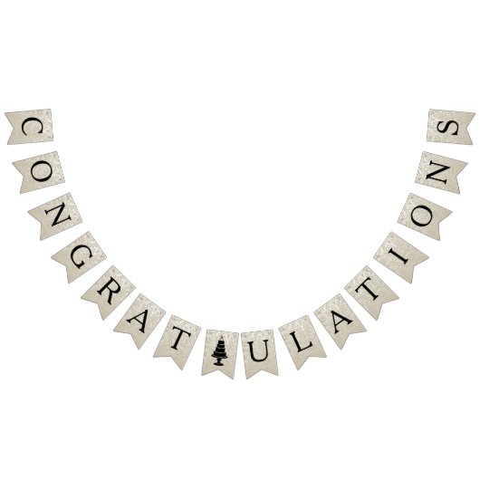 ケーキ結婚ングモノグラム バンティングフラッグ (全)