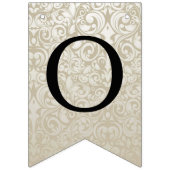 ケーキ結婚ングモノグラム バンティングフラッグ (第2の旗)