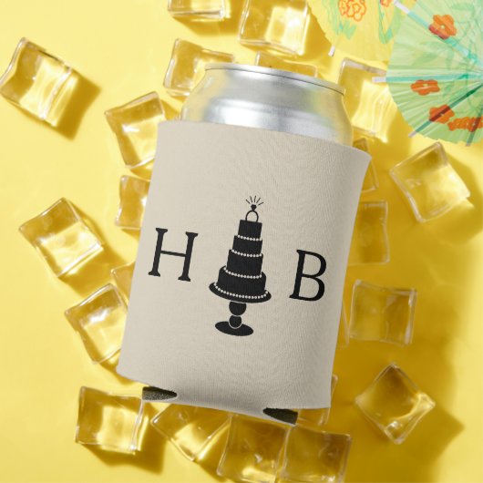 ケーキ結婚ングモノグラム 缶クーラー (インサイチュ 夏)