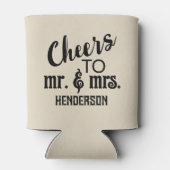 ケーキ結婚ングモノグラム 缶クーラー (裏面)