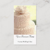 ケーキ結婚ーデザイナーエレガントベーカリーカスタム 名刺 (正面)