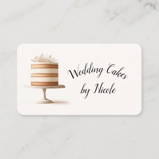 ケーキ結婚ーベーカリーソーシャルメディアつながりQR 名刺 (正面)
