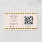 ケーキ結婚ーベーカリーソーシャルメディアつながりQR 名刺 (裏面)