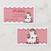 ケーキ結婚ー名刺 名刺 (正面/裏面)