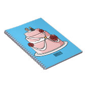 ケーキ結婚ー漫画イラストレーション ノートブック (右側)