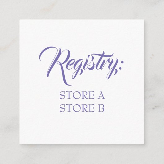 ケーキ結婚ー記念日ブライダルシャワーセンターピース エンクロージャーカード (裏面)