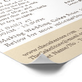 ケーキ結婚ー、カカリー、ケーキストア広告ズ ポスター (角)