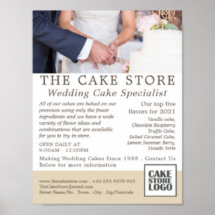 ケーキ結婚ー、カカリー、ケーキストア広告ズ ポスター