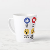 ケーキ絵文字 カフェラテマグ (左アングル)