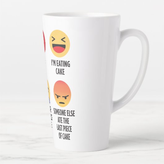 ケーキ絵文字 カフェラテマグ (右)