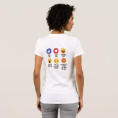 ケーキ絵文字 Tシャツ (裏面フル)