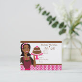 ケーキ美しい 名刺 (スタンド正面)