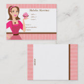 ケーキ美しい 名刺 (正面/裏面)