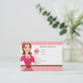 ケーキ美しい 名刺 (スタンド正面)