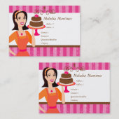 ケーキ美しい 名刺 (正面/裏面)