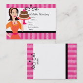 ケーキ美しい 名刺 (正面/裏面)