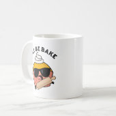 ケーキ職人で冗談を言う カップケーキもじり コーヒーマグカップ (正面左)