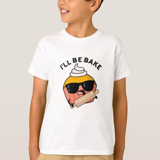 ケーキ職人で冗談を言う カップケーキもじり Tシャツ (正面)