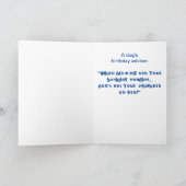 ケーキ誕生日カード付きおもしろい犬 カード (内部)