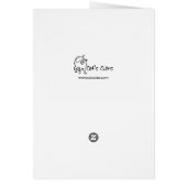 ケーキ誕生日カード付きシャム子猫 (裏面)