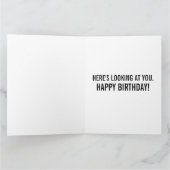 ケーキ誕生日グリーティングカード付き可愛い猫 カード (内部)