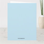 ケーキ誕生日グリーティングカード付き可愛い猫 カード (裏面)