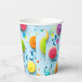 ケーキ誕生日紙カップ 紙コップ (左)