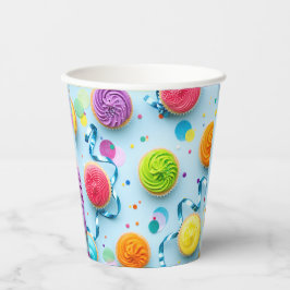 ケーキ誕生日紙カップ 紙コップ