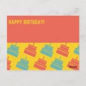 ケーキ誕生日 ポストカード (裏面)