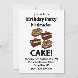 ケーキ誕生日 招待状