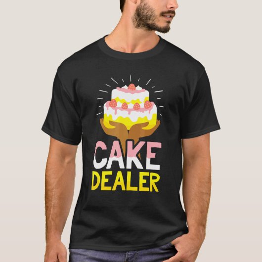 ケーキ販売業者パン屋菓子職人パイ Tシャツ (正面)