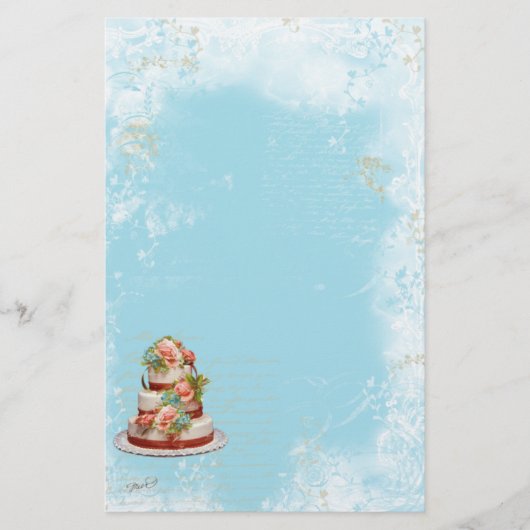 ケーキ類及びフライリー文具 便箋 (正面)