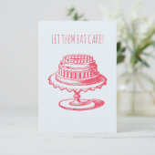 ケーキ食べのバースデーパーティ招待状 招待状 (スタンド正面)