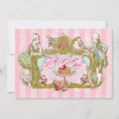 ケーキ食べのパーティの招待状 招待状 (正面)