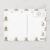 ケーキ食べのヴィンテージマリーアントイフランスのネット ポストカード (裏面)