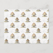 ケーキ食べのヴィンテージマリーアントイフランスのネット ポストカード (正面)