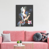 ケーキ食べの包み込み キャンバスプリント (インサイチュ (リビング))