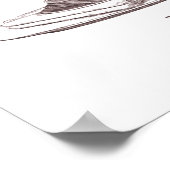 ケーキ食べを下さいソフフランスのレスアンティークプリント ポスター (角)