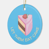ケーキ食べを丸める セラミックオーナメント (左)